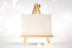 Bokeh Party Table Easel with 5 x 7 Card Styled Mockup Photo Product Image 2