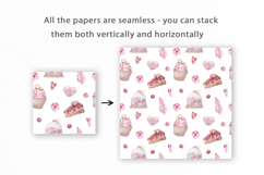 Sweets Heart Seamless Pattern, Valentines Digital Paper Product Image 2