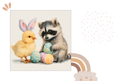 Easter Chick Pillow case, Easter Eggs Pillow Template Product Image 2