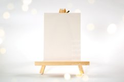 Bokeh Party Table Easel with 5 x 7 Card Styled Mockup Photo Product Image 2