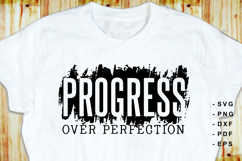 Progress over perfection SVG, Funny Sarcastic Quotes T shirt Product Image 2