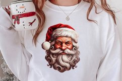 Vintage Black Santa Claus Sublimation Clipart, Santa PNG Product Image 2