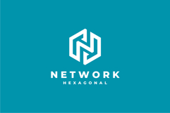 Hexagon Letter N Logo Design Vector Template Product Image 2