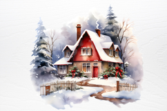 Christmas Houseplants Clipart PNG Product Image 2
