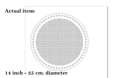Embroidery basket base 14 inch round laser cut digital file Product Image 2