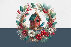 Christmas Decor. Watercolor Cliparts. PNG sublimation Product Image 3