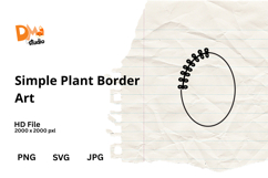 Simple Plant Border Art Product Image 1