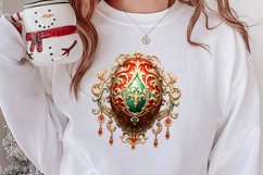 Western Christmas Watercolor Clipart Product Image 2