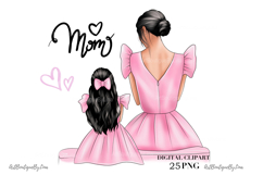 Mother Daughter Clipart: Product Image 1