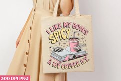 I like my books spice &amp; my coffee icy PNG, Iced Coffee Subli Product Image 3