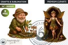 Fantasy clipart Magical Forest Village PNG for scrapbooking Product Image 1