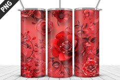 Flowers Tumbler Wrap | Sublimation Design | Tumble PNG Product Image 1
