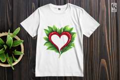 Leaf and Floral Heart Shape Clipart Product Image 2
