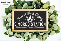 S'Mores Station svg, S'more Sign svg, Campsite Sign svg Product Image 2
