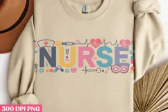 Nurse PNG, Mardi Gras Sublimation PNG Product Image 2