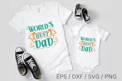 World's best dad SVG Design, Father's Day SVG Design Product Image 2