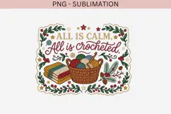 Christmas crochet png design for T-shirts Product Image 2