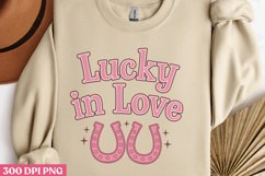 Lucky in Love PNG, Western Valentine Sublimation PNG Product Image 3