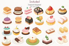 Cute Japanese bakery and food 85 Cliparts Collection Product Image 2
