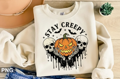 Stay Creepy Sublimation - Halloween PNG Design Product Image 1