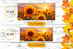 Sunflowers Mug Sublimation Design, Fall Mug Sublimation Product Image 2