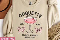 Coquette Cowgirl PNG, Pink Western Sublimation PNG Product Image 3