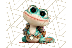Cute Safari Animal Clipart with Jungle Accessories Png Product Image 2