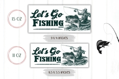 Let&#039;s Go Fishing Mug Wrap, Dad Coffee Mug, Fish Mug PNG Product Image 2
