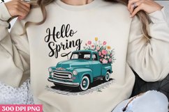 Hello Spring PNG, Hello Spring Sublimation PNG Product Image 2