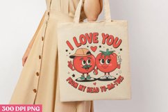 I love you from my head PNG,Retro Valentine PNG Product Image 2