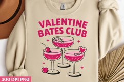 Valentine bates club PNG, Sweet Valentines Sublimation PNG Product Image 1