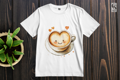Cute Heart Coffee Cup Clipart Sublimation PNG Product Image 2