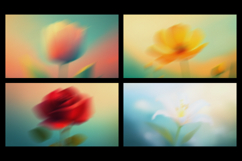 Abstract Blooming Floral Blur Backgrounds Product Image 2
