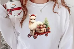 Christmas Farm Animals Clipart, Christmas PNG Product Image 2