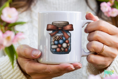 Whimsical Blue Christmas Clipart Product Image 4