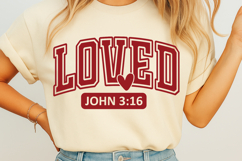 Loved John 3 16 SVG Product Image 1