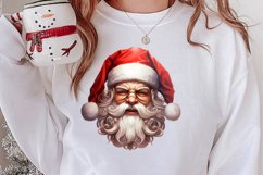 Vintage Black Santa Claus Sublimation Clipart, Santa PNG Product Image 2