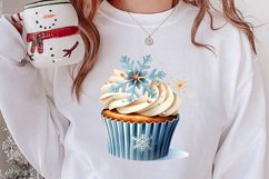 Christmas Cupcake Collection, Christmas Cupcake Clipart Product Image 2