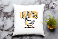 Unhinged Goose Clipart Sublimation PNG Product Image 2