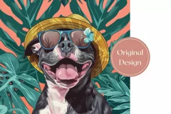Summer Tumbler Wrap, Staffordshire Bull Terrier Dog Tumbler Product Image 2