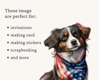 Patriot Dog 4th Of July Png Bundle American Product Image 3