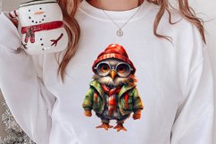 Christmas Farm Animals Sublimation Clipart Product Image 2