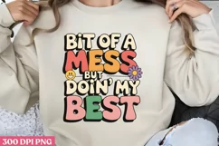 Bit of a mess, PNG, Retro Positive Sublimation PNG Product Image 1