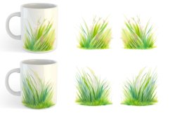 Mug sublimation design with illustration grass Product Image 4