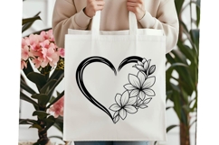 Flower Heart Svg , Flower Svg, Heart Svg Product Image 4