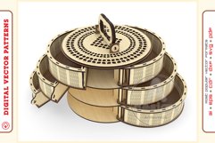 Box Organizer v33 - laser cut file - Glowforge ready SVG Product Image 2