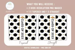 Class of 2023-2024 Tumbler Sublimation Design PNG Product Image 3