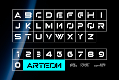 Arteon Modern Futuristic font Product Image 2