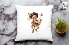 Starry Reading Kids Clipart Sublimation PNG Product Image 3
