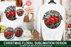 26 Christmas Floral Sublimation Bundle - Christmas PNG Product Image 3